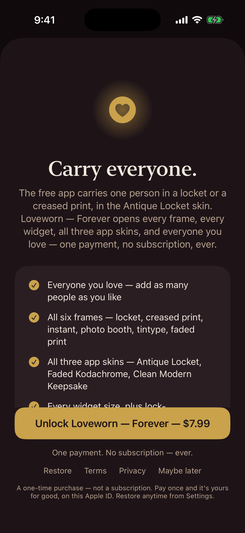 Loveworn screenshot