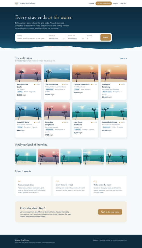 On the Beachfront screenshot