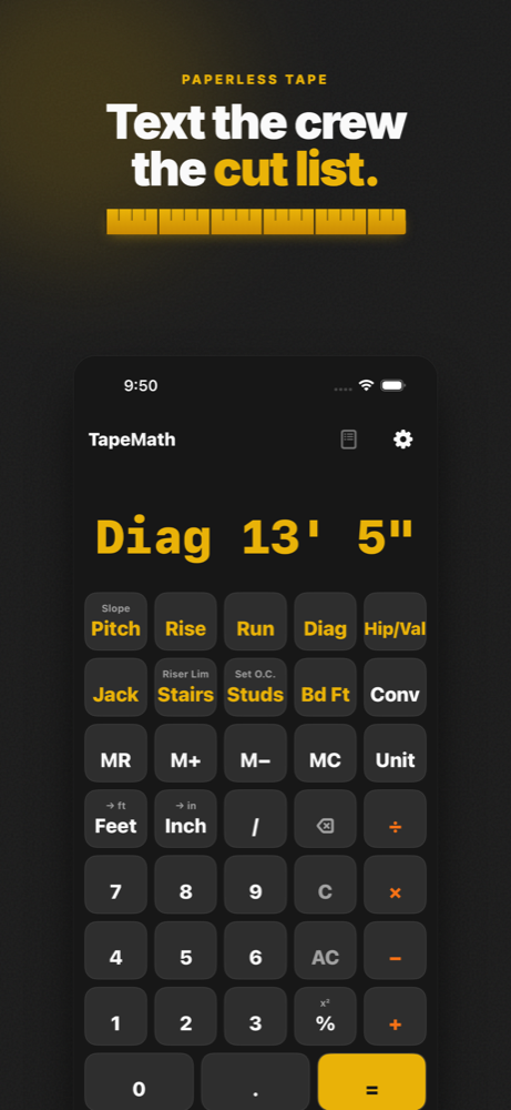 Tapewise screenshot